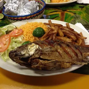 Deep fried fish