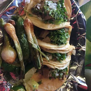 Delicious tacos of lengua.