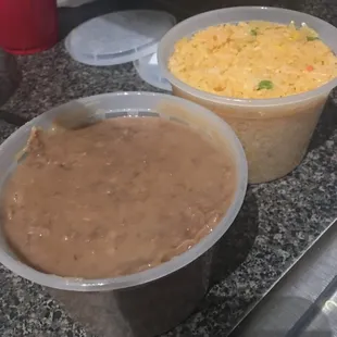 Rice and Refried Beans
