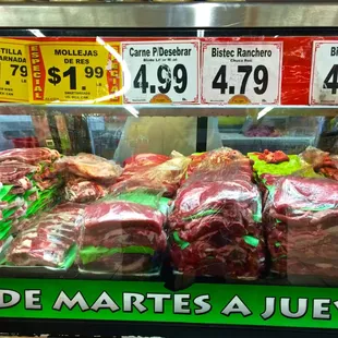 wide variety of fresh meat