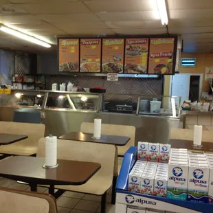 the interior of the restaurant