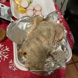 Asada burrito