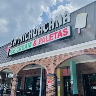 the front of a restaurant