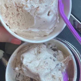 Strawberries and cream and Chocolate Banana