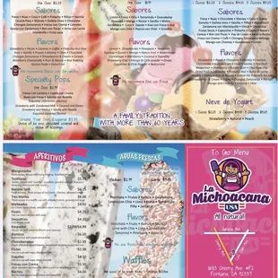 The menu for types and craving wonders!!!