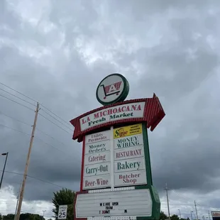 the sign