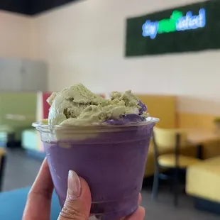 Ube and Matcha Ice Cream!