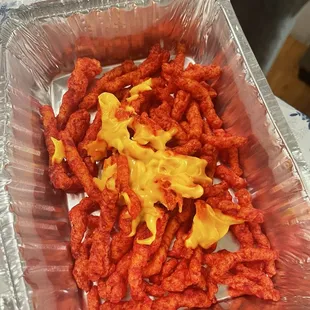 No cheese on the Cheetos absolutely disgusting