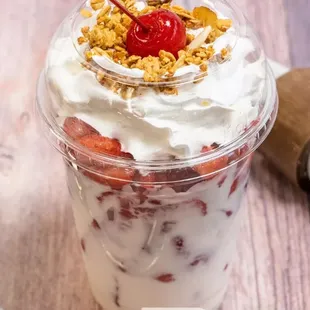 Fresas con crema