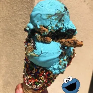 Cookie Monster ice cream