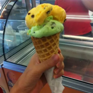 Rum raisin and pistachio :3