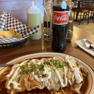 Burrito Mojado Asada. Magnificent! $10.