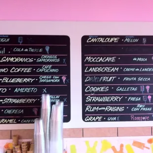 They have so many great flavors it takes three pictures to show all they offer! (1 of 3)