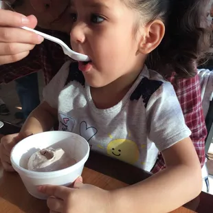 Chocolate ice cream yumm