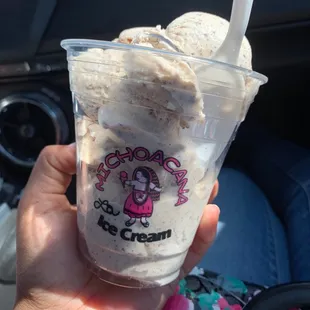 Chocolate abuelita ice cream ..... my new favorite