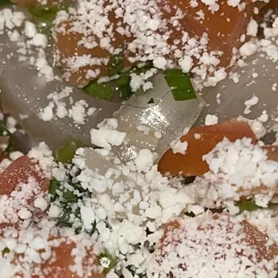 The hair mixed in my food