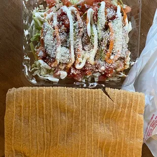 Prepared chicharrón.