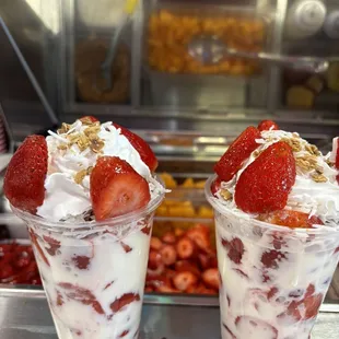 Fresas con crema