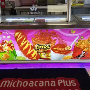 Menu ice cream bar