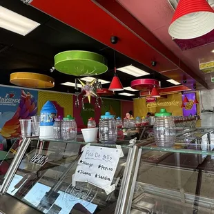 Ordering area near the aguas frescas.