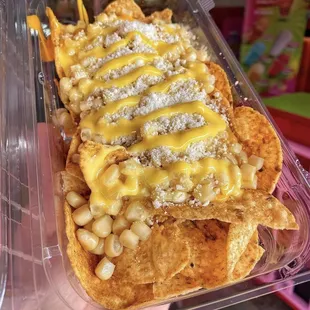 Elotes con Tostitos