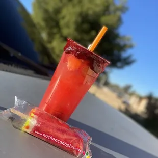 Mangonadas de Fresa &amp;  Sandia Paletas de Agua