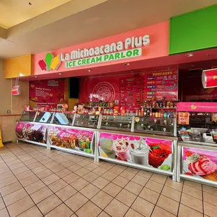 the ice cream parlor