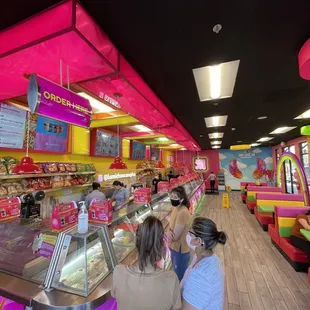 the inside of the store