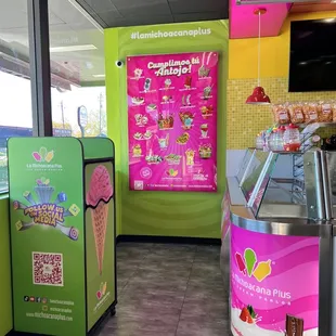 a variety of ice creams