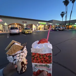 fresas con crema