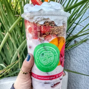 Fresas con crema