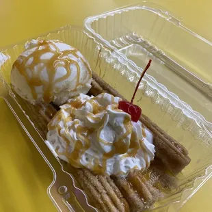 Churro sundae