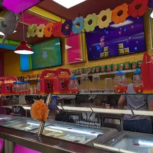 the inside of the restaurant