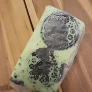Mint Oreo popsicle