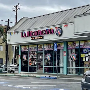 the front of the store