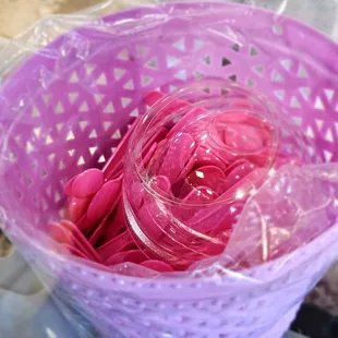 La Michoacana Premier! Cute little tasting spoon for your curiosity.