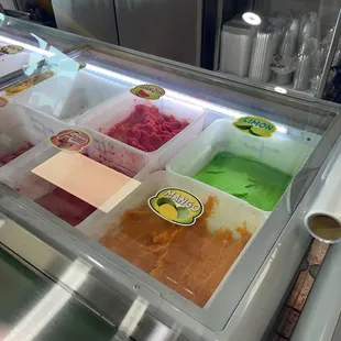 Soft fruit ice cream