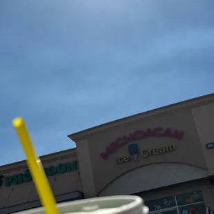 Outside