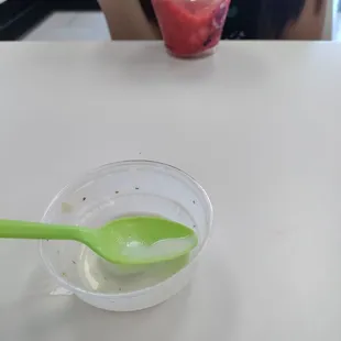 Did not know they have tequila almond ice cream  was really good