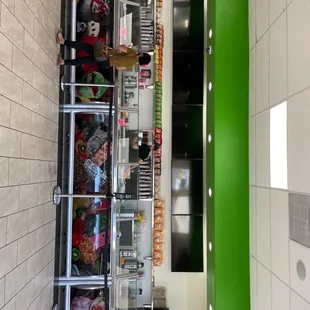 a view of the counter area