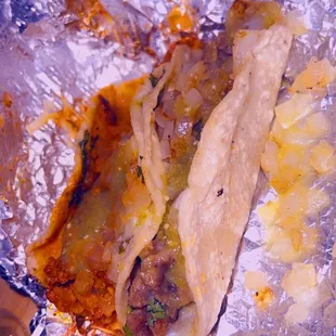 Pastor, carne asada tacos