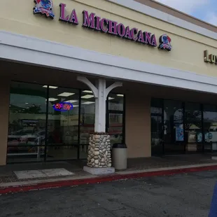 the front of the store