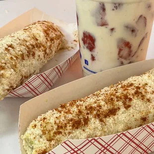 two hot dogs and a drink