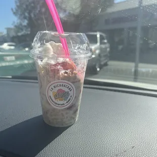 Dry fresas con crema