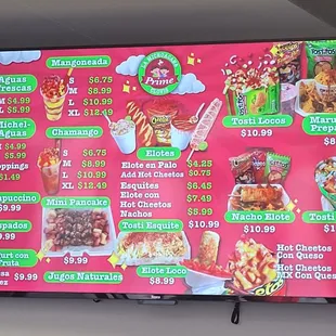Menu Part 2/3 (as of 11/23/2024)