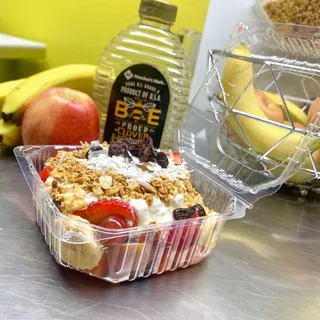 Fruit with Cottage Cheese & Honey