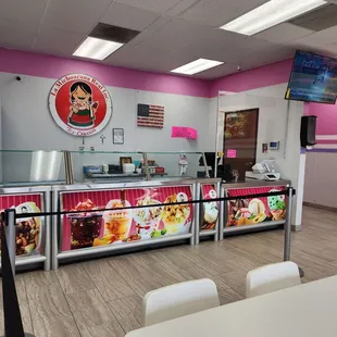 the inside of a restaurant