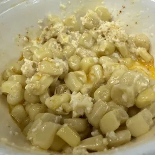 The esquite tasted old and bad