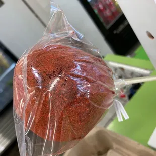 This candy was wild. It was huge and filled with chili on the outside.