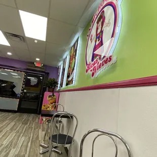 the interior of a restaurant